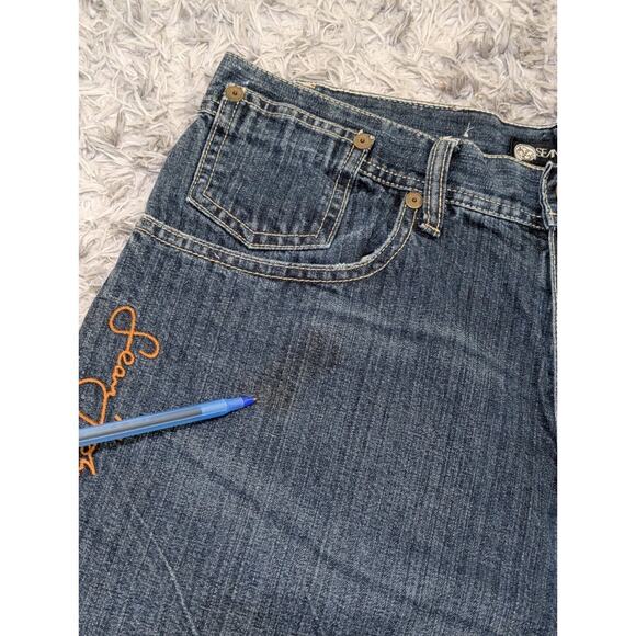 Sean John Denim Blue Baggy Jeans Size 30x32 Vintage Y2K 2000 Hip Hop - Picture 9 of 16